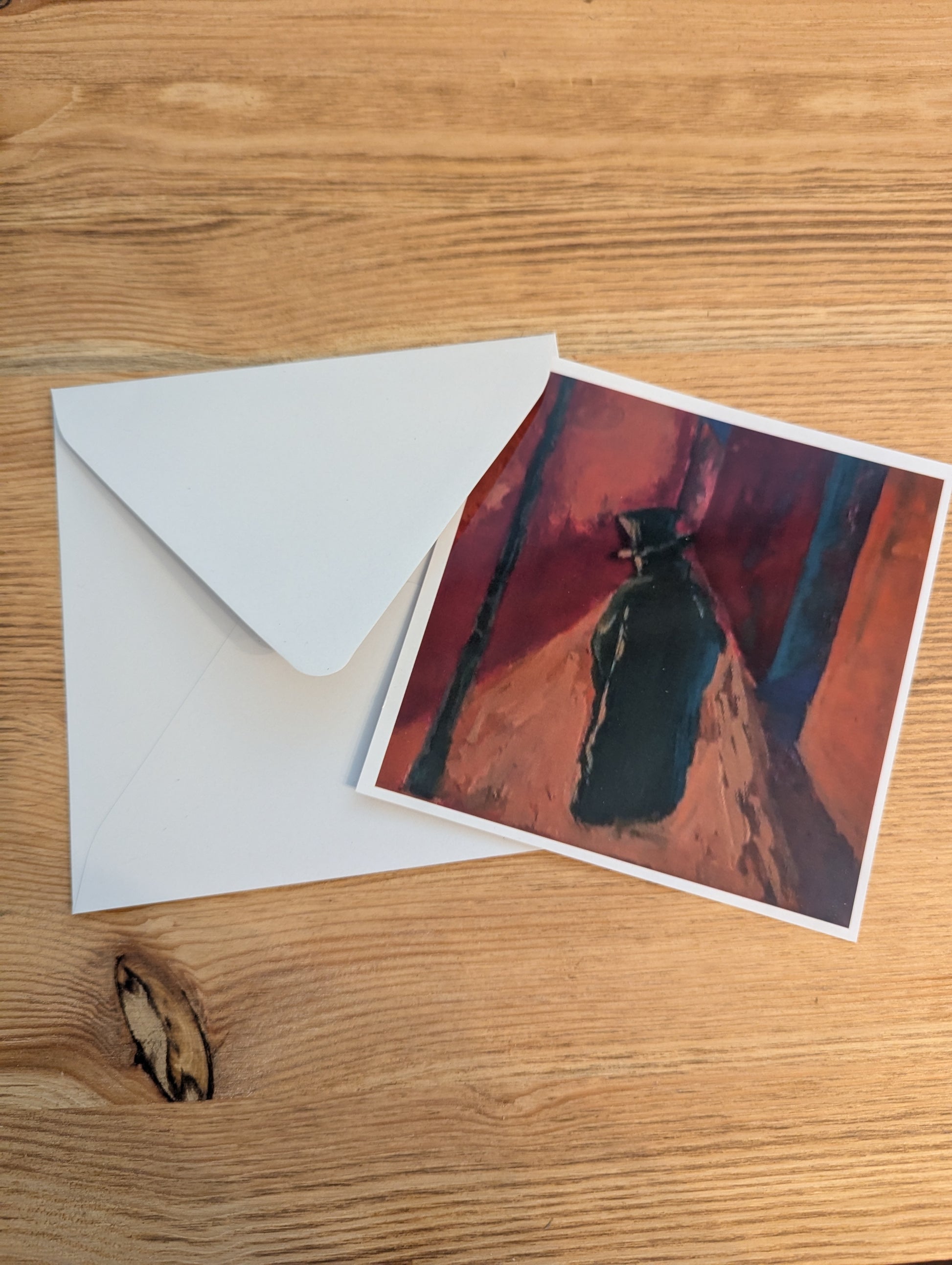 Postkarte "Mann in Gasse"