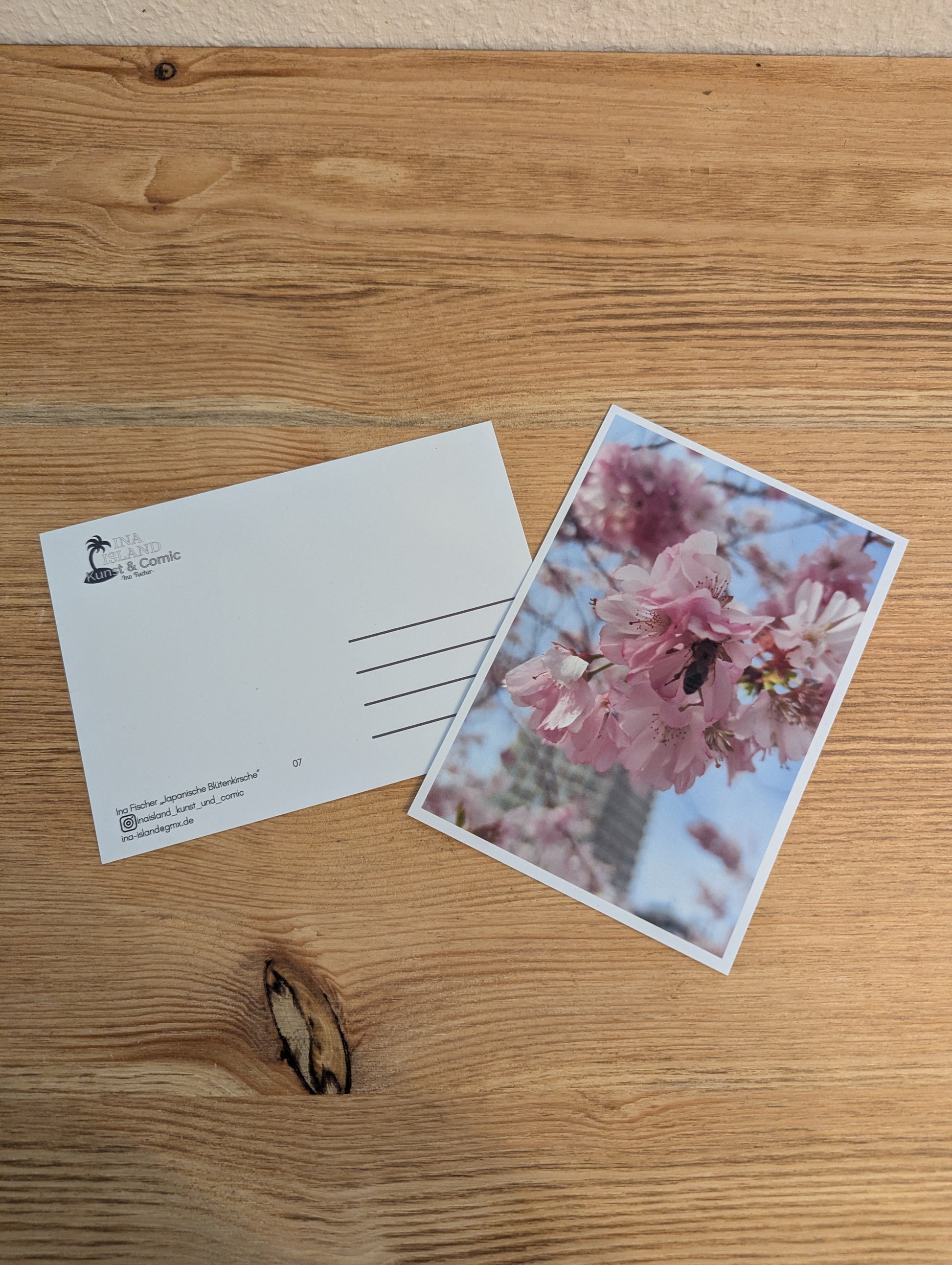 Postkarte "Japanische Blütenkirsche"