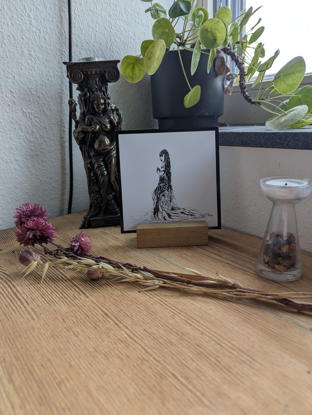 Postkarte "Vampirlady"